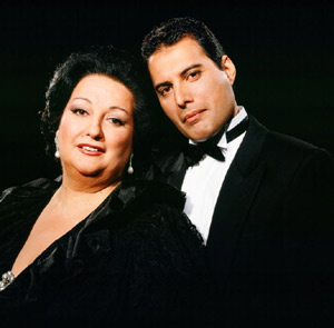 Freddie Mercury macht Oper zusammen mit Montserrat Caballé